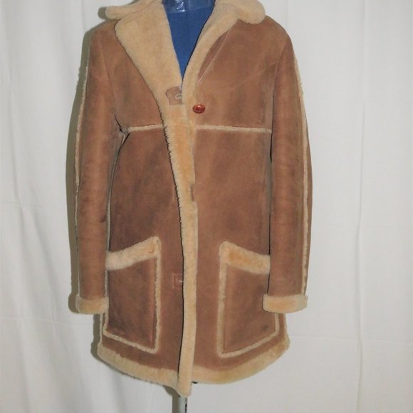 Sawyer of Napa Suede Shearling Rancher Women's Jacket 10 - Picture 2 of 13